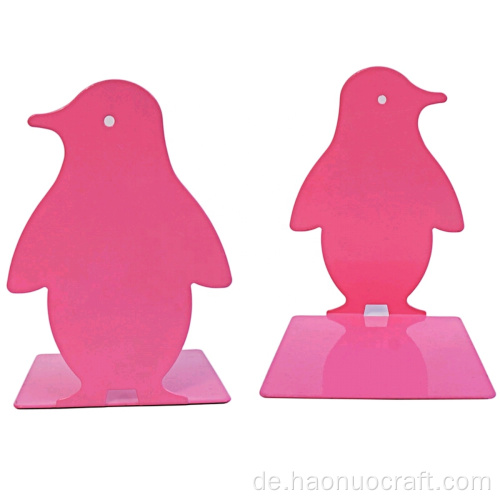 Kreativer niedlicher Pinguin-Cartoon-Buchständer aus Metallgestell